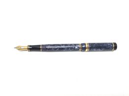 pluma estilografica alta gama parker duofiold centennial blue marble