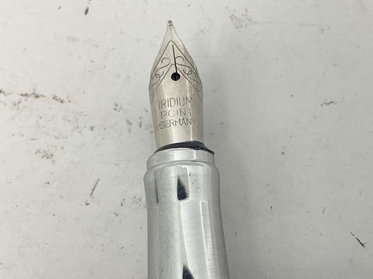 pluma estilografica lamy plateado embolo