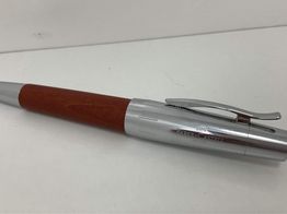 pluma estilografica faber castell cuerpo madera