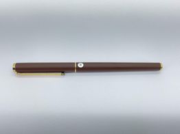 pluma estilografica montblanc marron