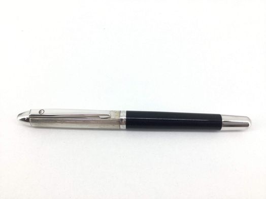 pluma estilografica waldenman plateado