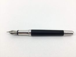 pluma estilografica waldenman plateado
