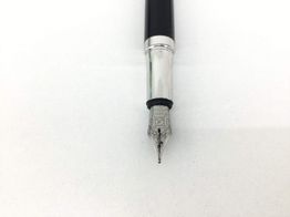 pluma estilografica waldenman plateado