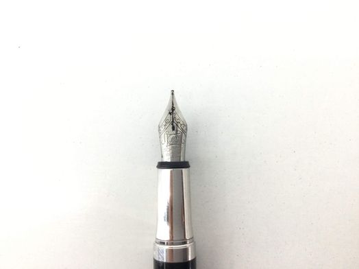 pluma estilografica waldenman plateado