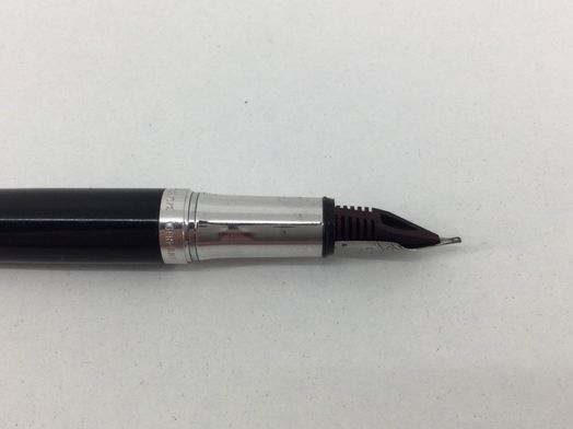 pluma estilografica waldenman plateado