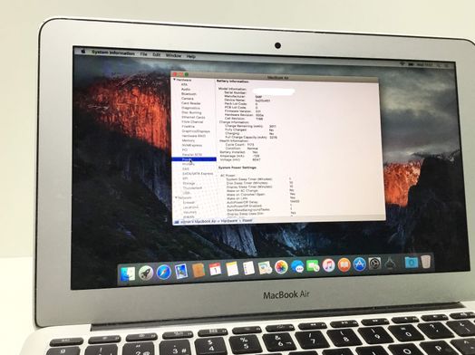 portatil apple apple macbook air core i5 1.6 13 (2015) (a1466)