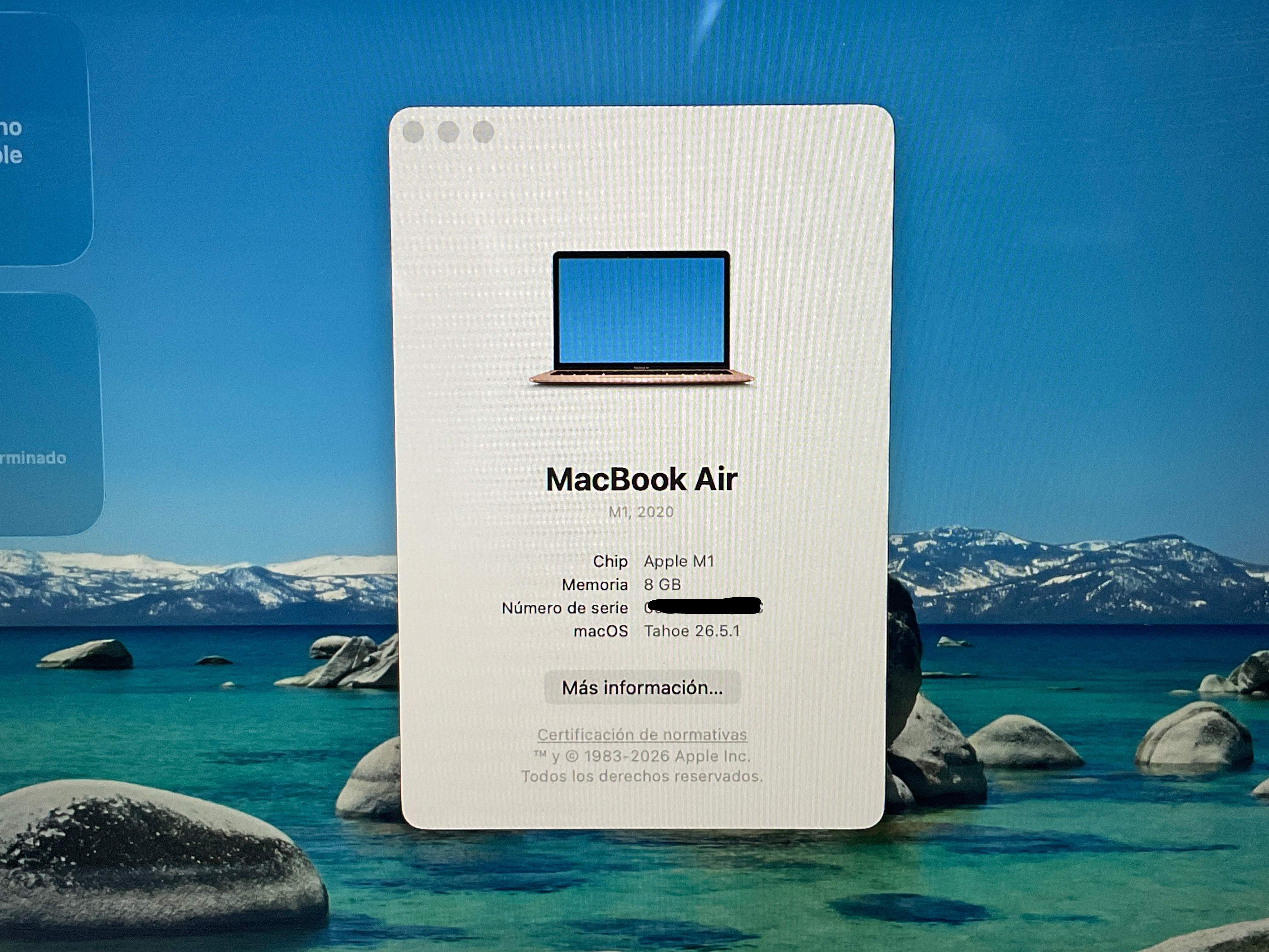 Portátiles Apple Macbook air m1 8-core 3.2/7 13 (2020) (a2337) de