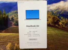 portatil apple apple macbook air m2 8-core 3.4 15 (10gpu) (2023) (a2941)