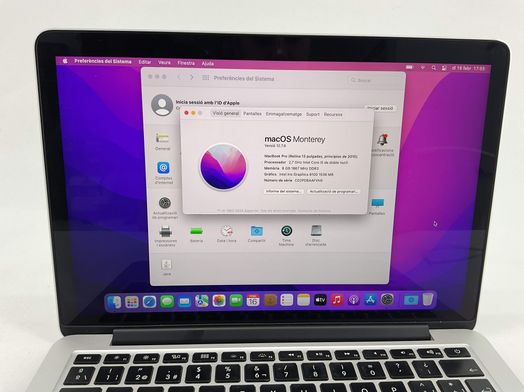 portatil apple apple macbook pro core i5 2.7 13 (2015) (a1502)