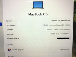 portatil apple apple macbook pro core i5 3.3 13 touchbar (2017) (a1706)
