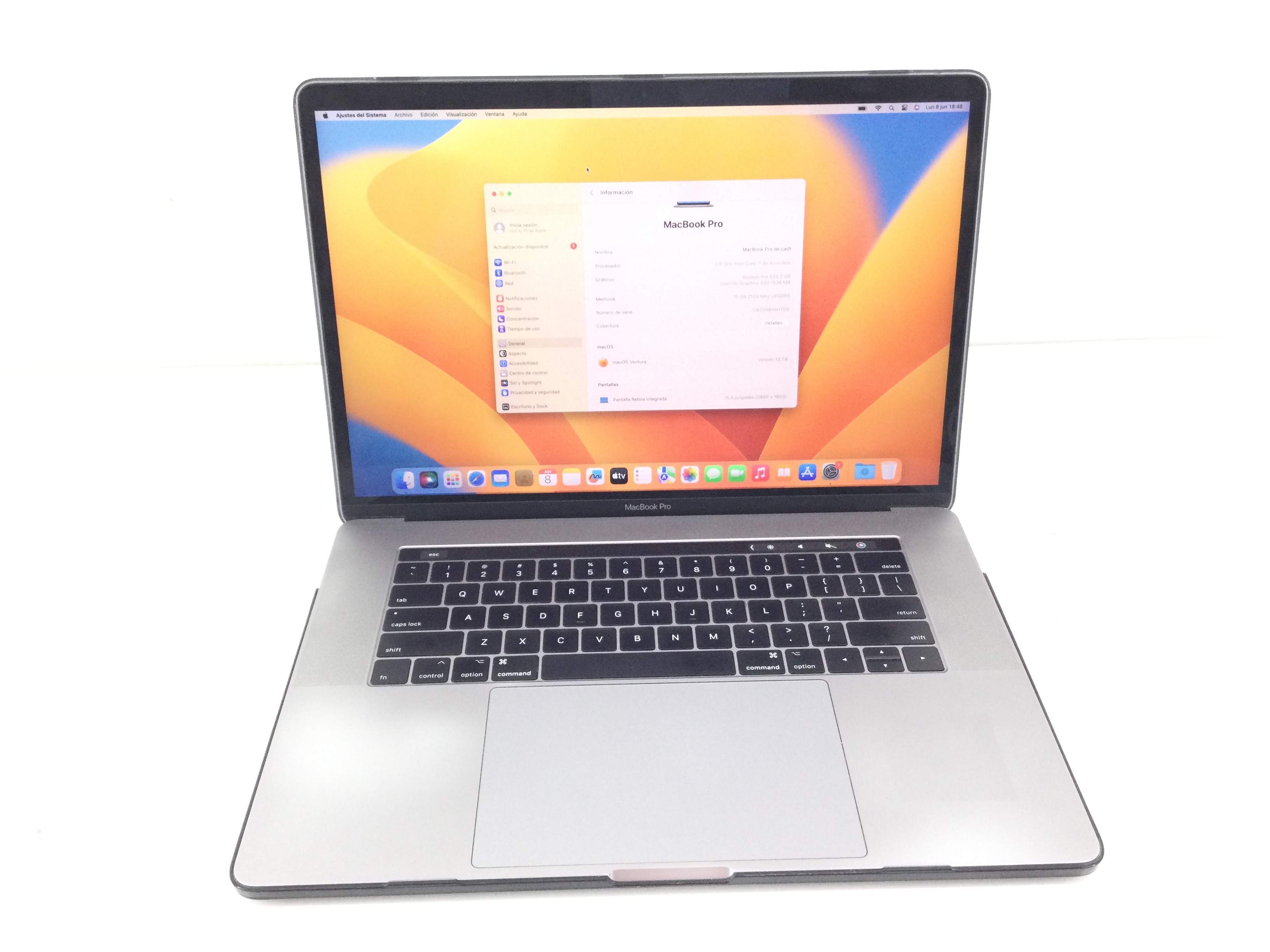 Portátiles Apple Macbook pro core i7 2.8 15 touchbar (2017) (a1707