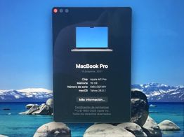 portatil apple apple macbook pro m1 pro 10-core 3.2 16 (16gpu) (2021) (a2485)