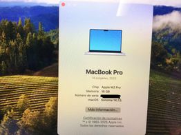 portatil apple apple macbook pro m2 pro 10-core 3.4 14 (16gpu)(2023)(a2779)