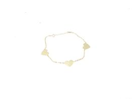 pulsera ouro 18k com pedra con cuarzo 