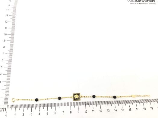 pulsera oro 18k con onix 