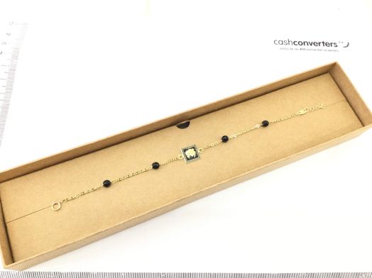 pulsera oro 18k con onix 