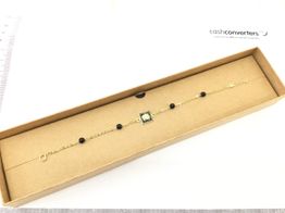 pulsera oro 18k con onix 