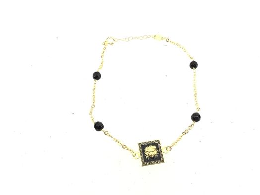 pulsera oro 18k con onix 