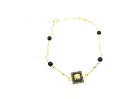 pulsera oro 18k con onix 