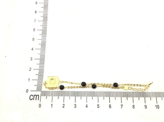 pulsera oro 18k con onix 
