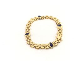 pulseira ouro 19k com pedra con circonita 