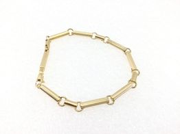 pulseira ouro 19k con sem pedra 