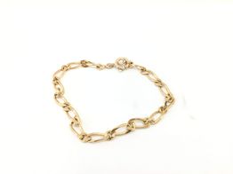 pulseira ouro 19k con sem pedra 