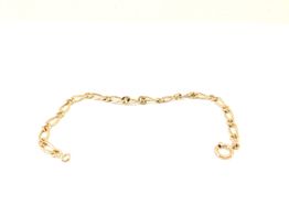 pulseira ouro 19k con sem pedra 