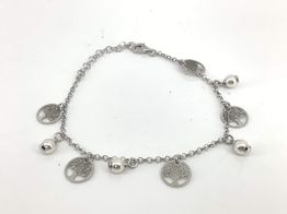 pulsera plata 925mm con perla 