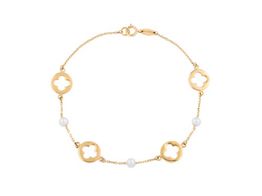 pulsera eslabones cruz alternas