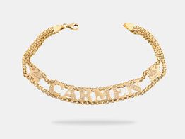 pulsera oro 18k con circonita 