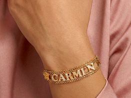 pulsera oro 18k con circonita 