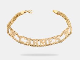 pulsera oro 18k con circonita 