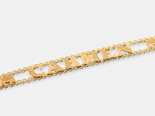pulsera oro 18k con circonita 