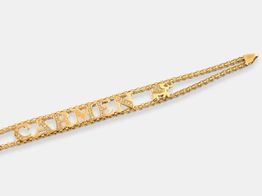 pulsera oro 18k con circonita 