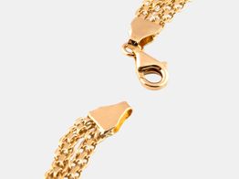 pulsera oro 18k con circonita 