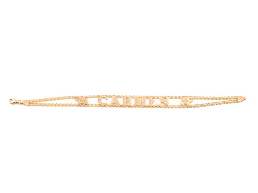 pulsera oro 18k con circonita 