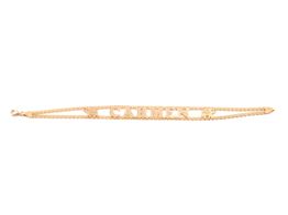 pulsera oro 18k con circonita 