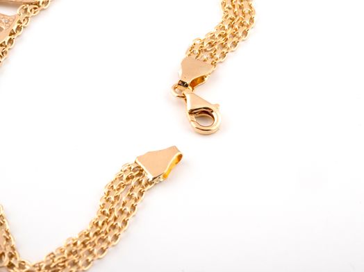 pulsera oro 18k con circonita 