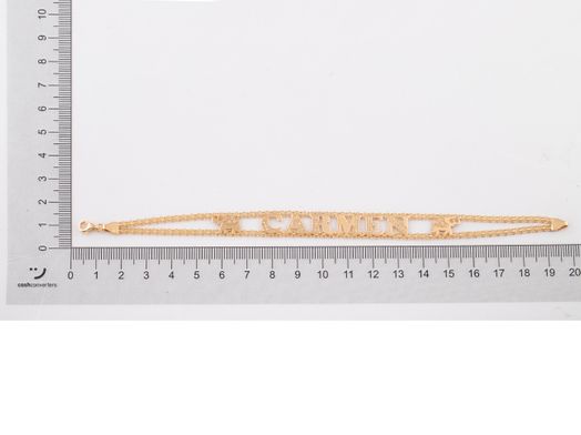 pulsera oro 18k con circonita 