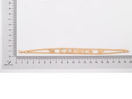 pulsera oro 18k con circonita 