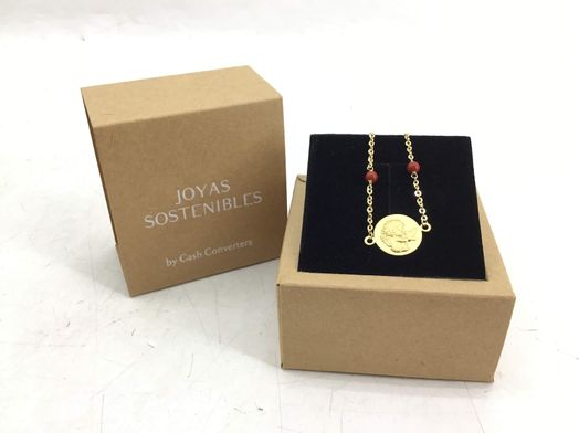 pulsera oro 18k con coral 