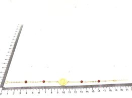 pulsera oro 18k con coral