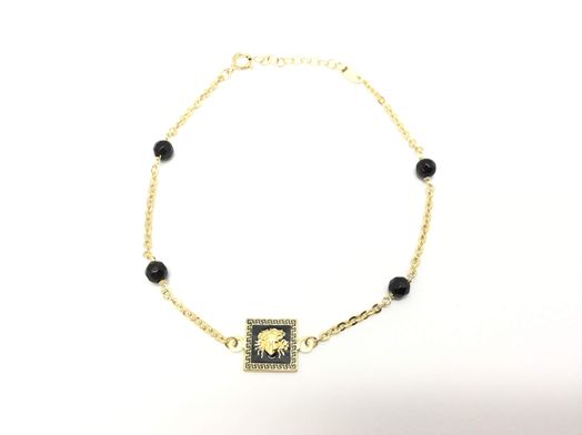 pulsera oro 18k con onix 