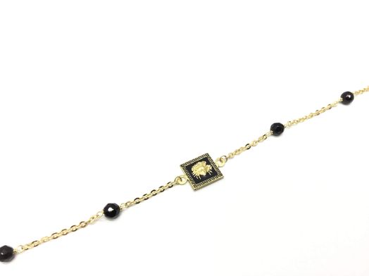 pulsera oro 18k con onix 