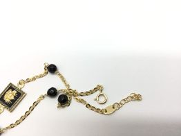 pulsera oro 18k con onix 