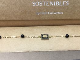 pulsera oro 18k con onix 