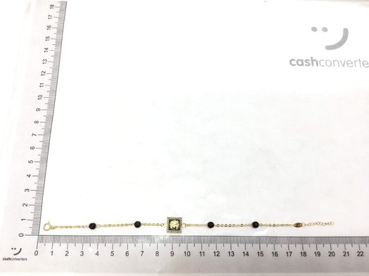 pulsera oro 18k con onix 