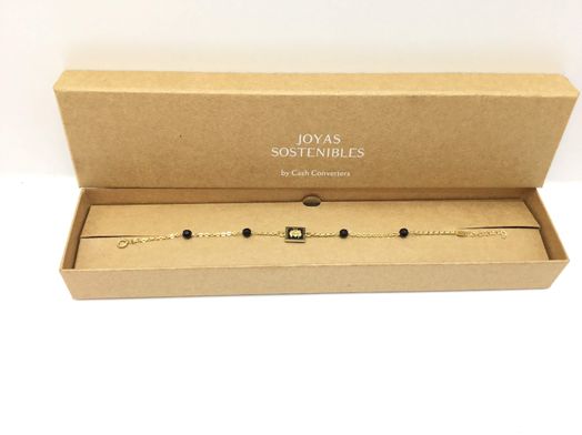 pulsera oro 18k con onix 
