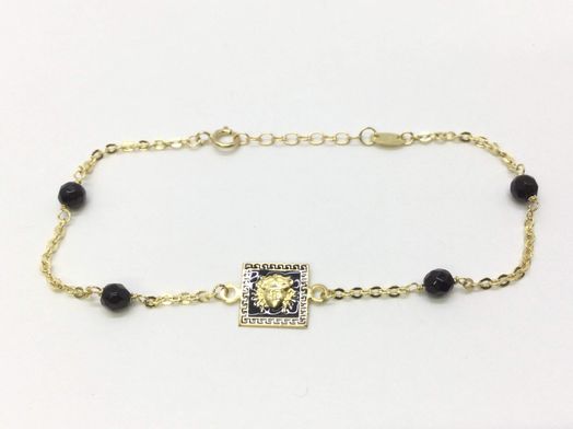 pulsera oro 18k con onix 